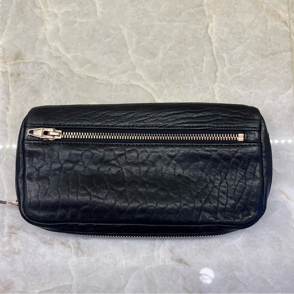 Alexander Wang Fumo Wallet Black with Rose Gold Hardware